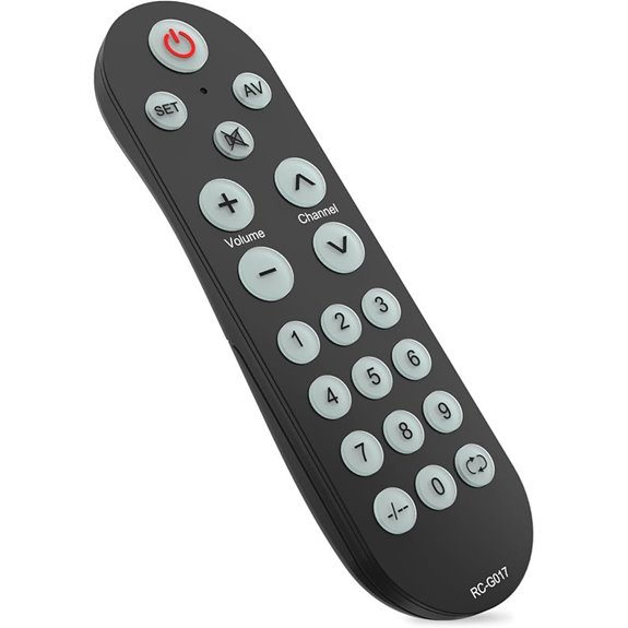 Backlit Universal TV Remote for Elderly