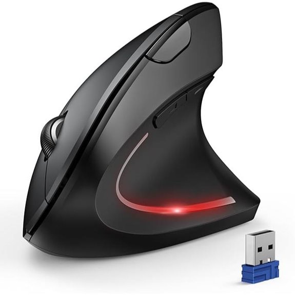 TECKNET Ergonomic Wireless Vertical Mouse (4800 DPI)