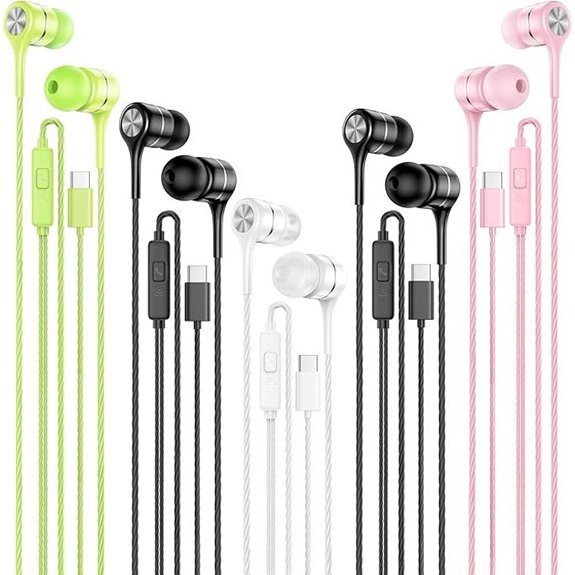 LWZCAM USB-C Earbuds 5-Pack with Mic