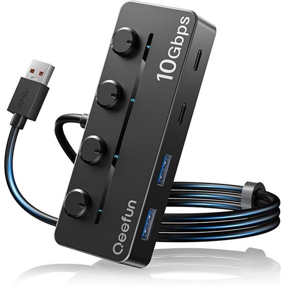 Qeefun 4-Port USB 3.2 Hub
