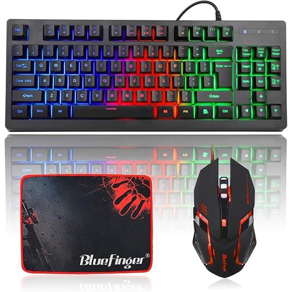 RGB 87-Key Gaming Keyboard & Mouse Combo