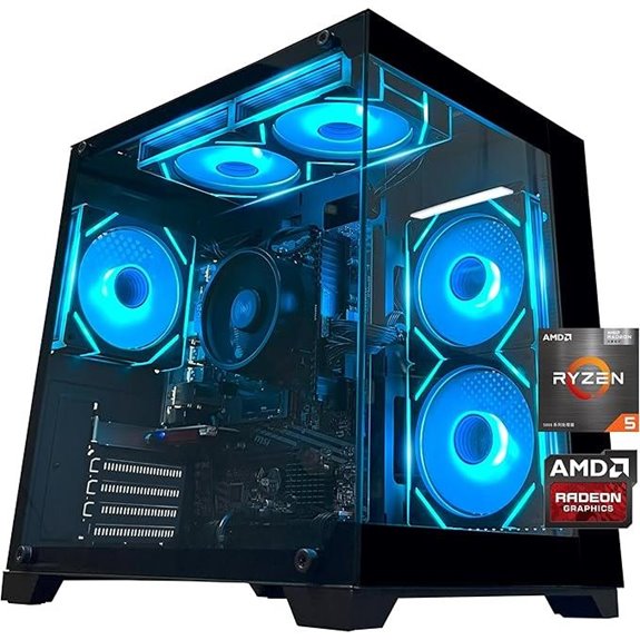 YAWYORE Gaming PC Desktop (Black)
