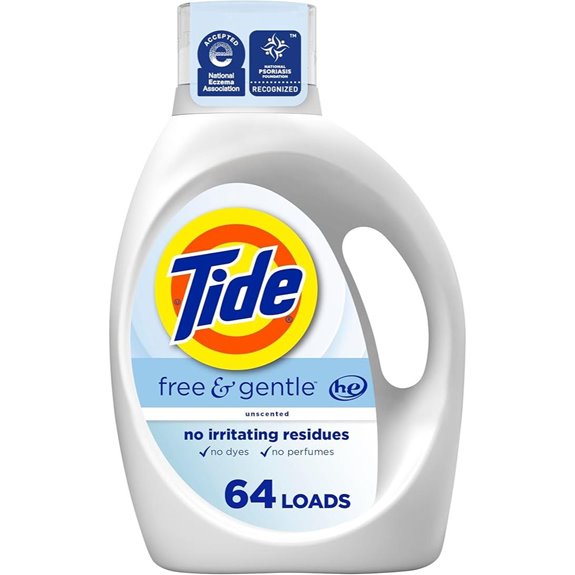 Tide Free & Gentle Laundry Detergent (64 Loads)