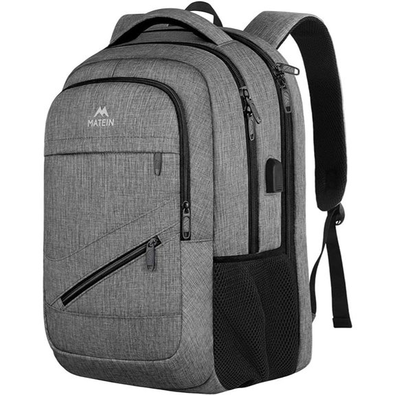 MATEIN Travel Laptop Backpack 17 Grey