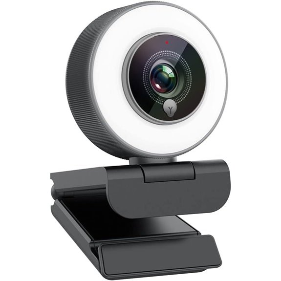 Angetube 1080P HD Webcam with Ring Light