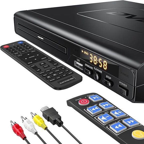 DVD Player for TV with HDMI & Big Buttons