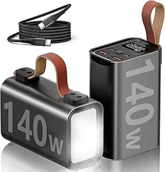 140W Portable Power Bank 50000mAh (Gray)