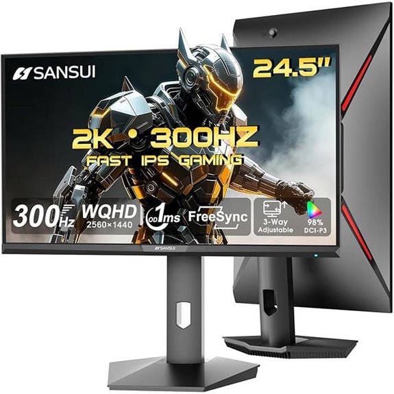 SANSUI 24.5 QHD 300Hz Gaming Monitor