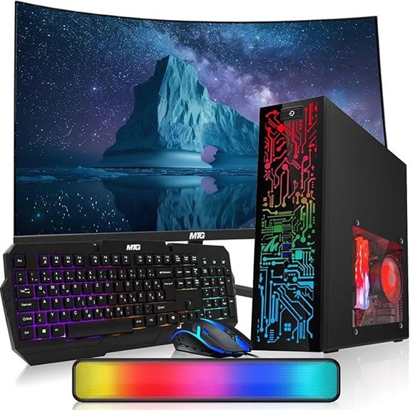 HP Desktop PC with 32GB RAM 1TB SSD 32 Curved Monitor