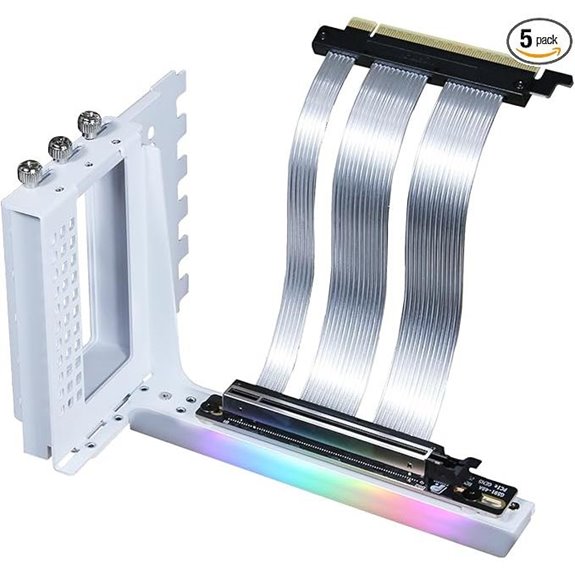 PCIe 5.0 Riser Cable with GPU Bracket