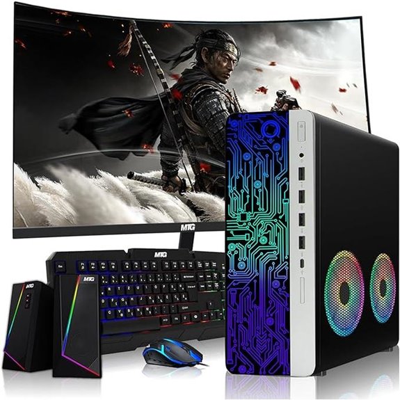 HP G3 Desktop PC with 27 Monitor (Renewed)