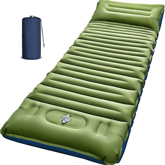 Myxslop 5-Inch Inflatable Sleeping Pad with Pillow