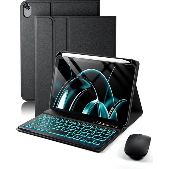 SAMTUNK iPad Mini Case with Keyboard & Pencil Holder