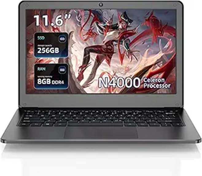 JSHIX 11.6 Windows Laptop (N4000 8GB 256GB)