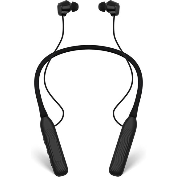 Neckband Bluetooth Headphones 1000H Battery (Black)