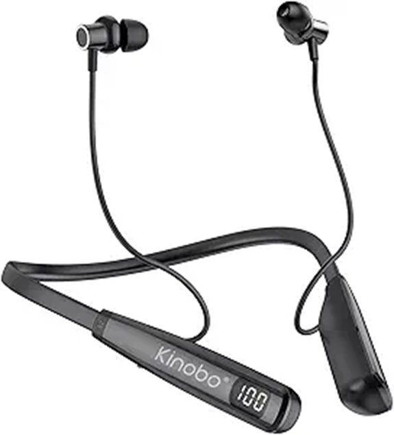 Kinobo Neckband Bluetooth Headphones 100H Playtime IPX7
