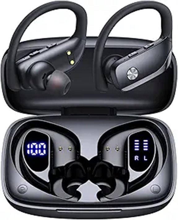 bmanl Wireless Earbuds 80H Playtime Black