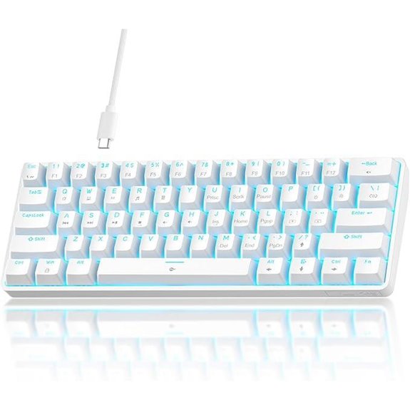 TMKB 60% Mechanical Gaming Keyboard with Red Switches