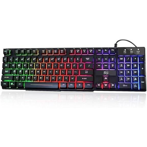 Rii RK100+ Mechanical Feeling Gaming Keyboard