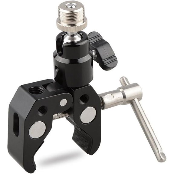 CAMVATE Crab Clamp Articulated 1/4 Mini Ball Head for Microphones - 1465