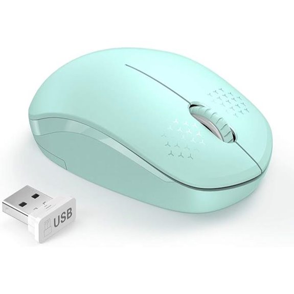 Seenda Wireless Mouse for Laptop (Mint Green)