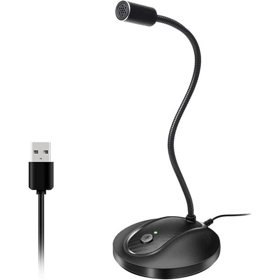 JOUNIVO USB Microphone with Noise-Canceling & LED