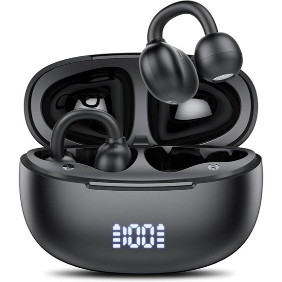 Clip on Earbuds with Noise Cancelling Mic