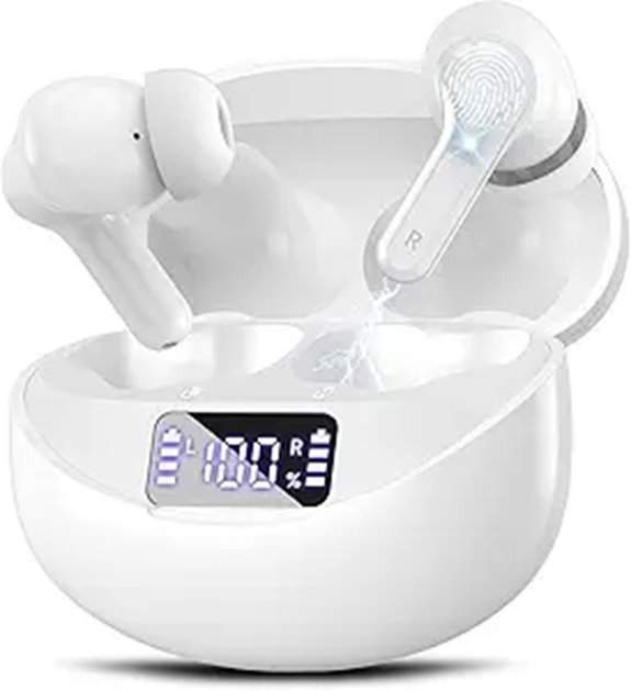 Wireless Earbuds with Noise Cancelling & 50H Playback