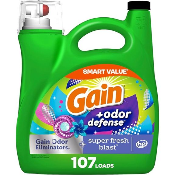 Gain Odor Defense Liquid Laundry Detergent (107 Loads)