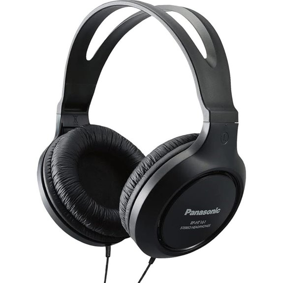 Panasonic Lightweight Over-Ear Wired Headphones (RP-HT161-K)