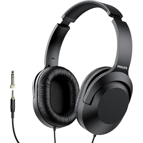 Philips Over-Ear Wired Headphones with Adapter
