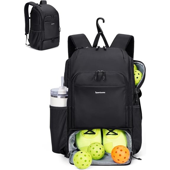 sportsnew Pickleball Backpack with Shoe Compartment