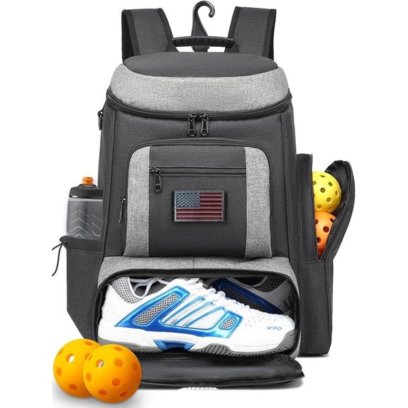 HAMBOLY Pickleball Backpack with Shoe Compartment