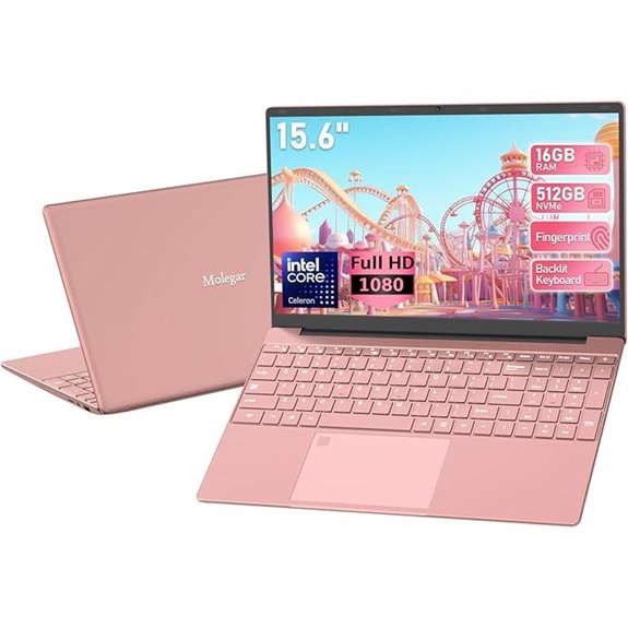 15.6 FHD Laptop Pink 16GB RAM 512GB SSD
