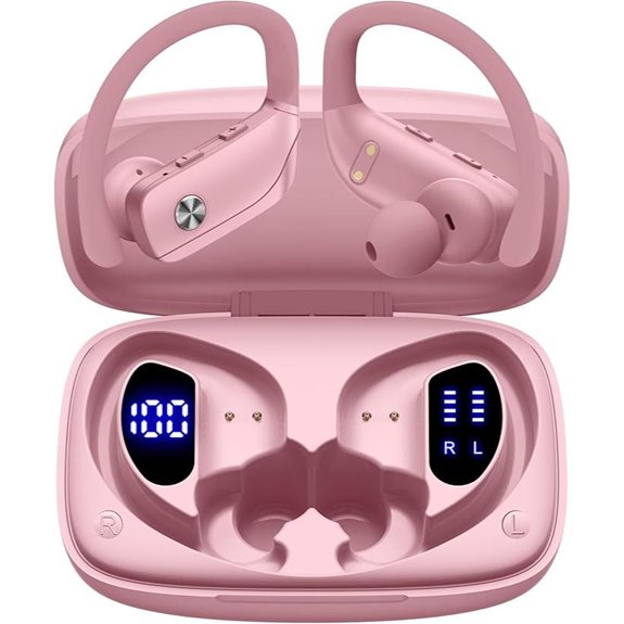 bmani Wireless Earbuds with 80H Playtime (Pink)