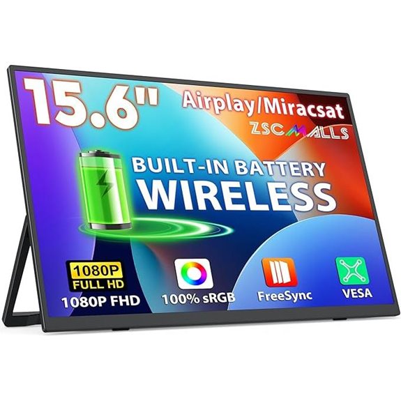 ZSCMALLS 15.6 Portable Monitor 1080P
