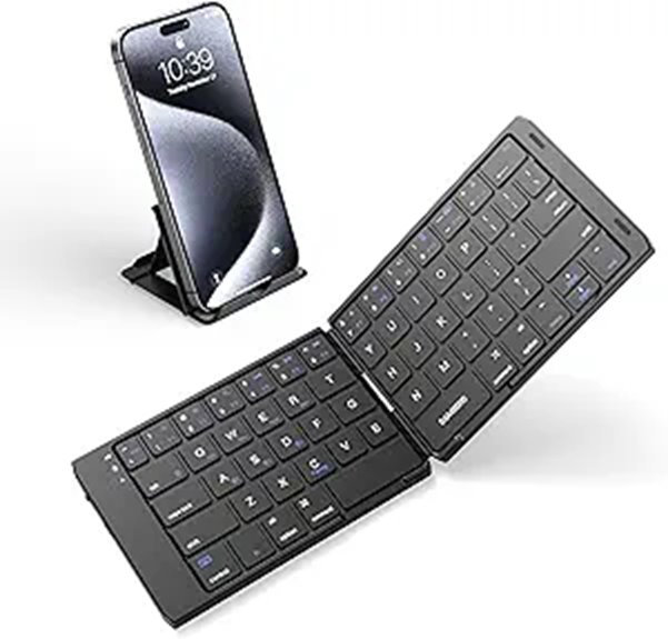 Samsers Foldable Bluetooth Keyboard for iPad iPhone MacBook