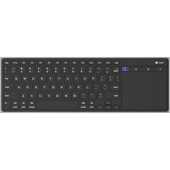 CZUR Portable Bluetooth Keyboard with Trackpad