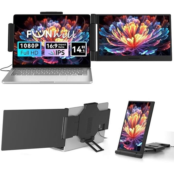 14 1080P Portable Laptop Screen Extender