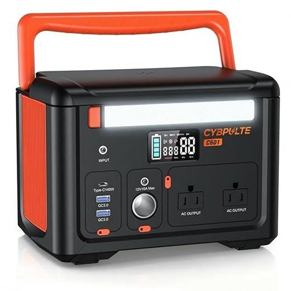 Portable Power Station 600W with 7 Ports (CYBPULTE C601)