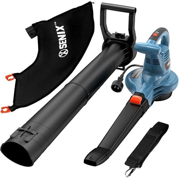 SENIX 12 AMP 3-in-1 Leaf Blower