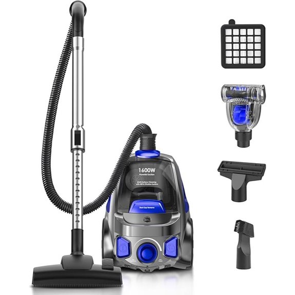 PKUYIE Canister Vacuum Cleaner 40Kpa Blue