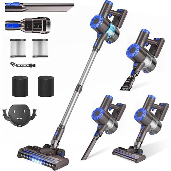 AIRDIYA Cordless Vacuum Cleaner 40Kpa 8-in-1