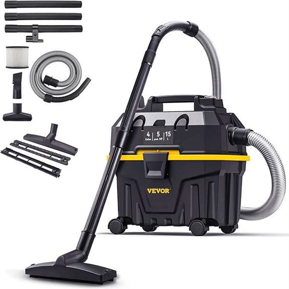 VEVOR 4-Gallon Wet/Dry Vacuum Cleaner