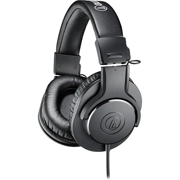 Audio-Technica ATH-M20x Professional Studio Monitor Headphones Black