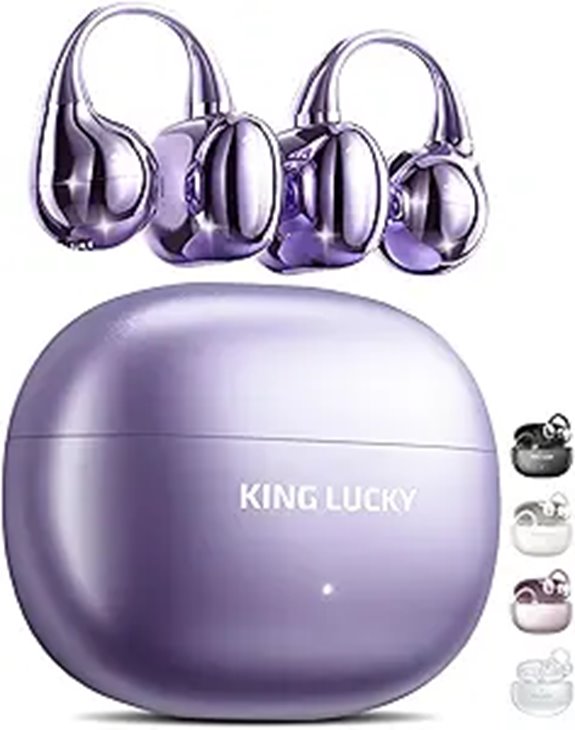 King Lucky Clip-On Earbuds Gen 3 (Purple)
