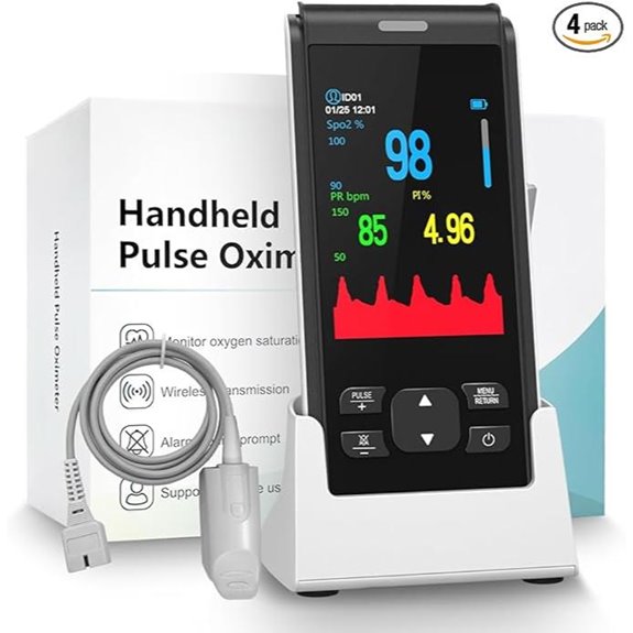 Rechargeable Pulse Oximeter with SpO2 Monitor