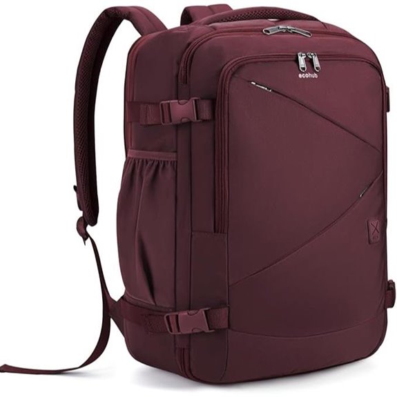 ECOHUB Carry On Travel Backpack (30L Red)