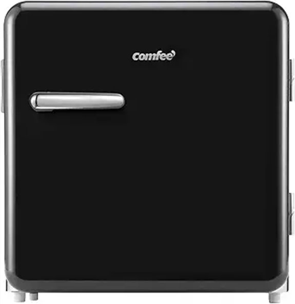 Comfee 1.6 Cu Ft Retro Refrigerator Black