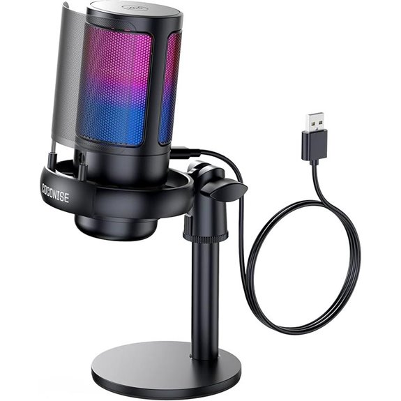 RGB Gaming Microphone for PC & PS4/5